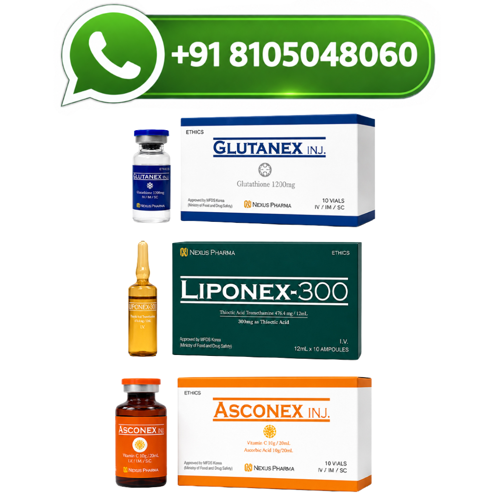 Nexus Pharma Glutanex Glutathione 1200mg Injections