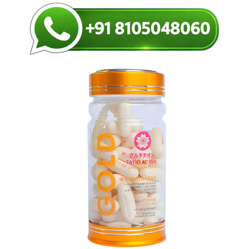 Tatio Active Gold Glutathione 2000mg Skin Whitening Softgels are an advanced Japanese beauty and wellness supplement formulated with Reduced L-Glutath