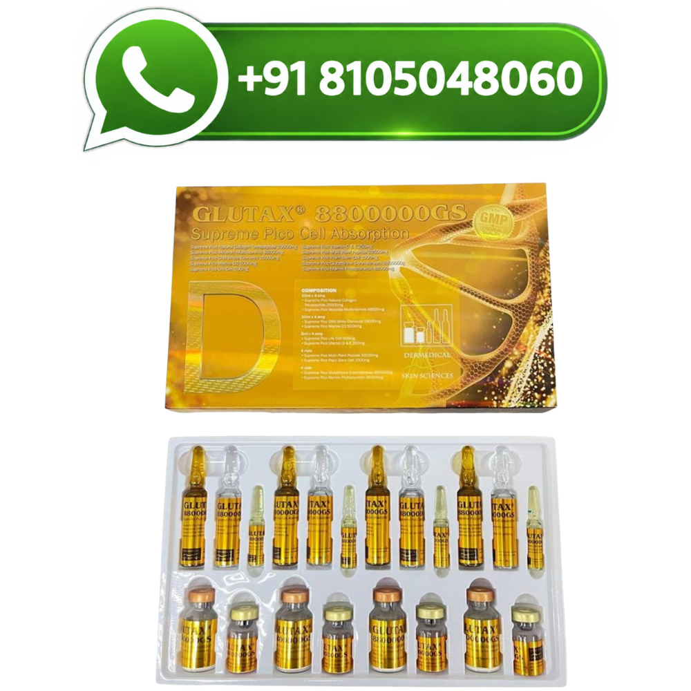 Glutax 8800000gs Glutathione Skin Whitening Injection