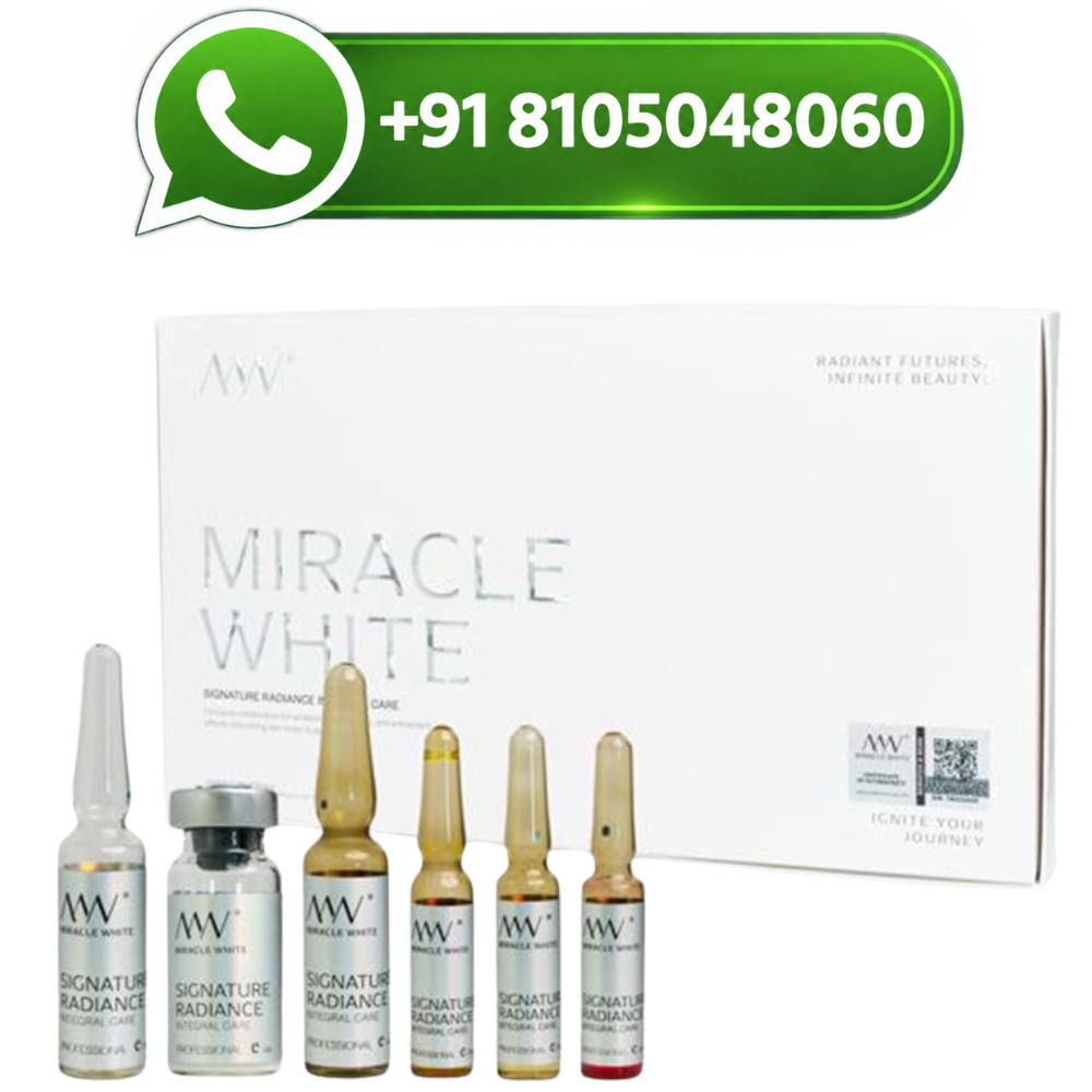 Miracle White 80,000mg Glutathione Injection White Box