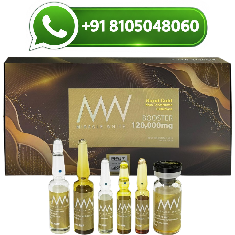 Miracle White  Royal Gold 120000mg Glutathione Injection