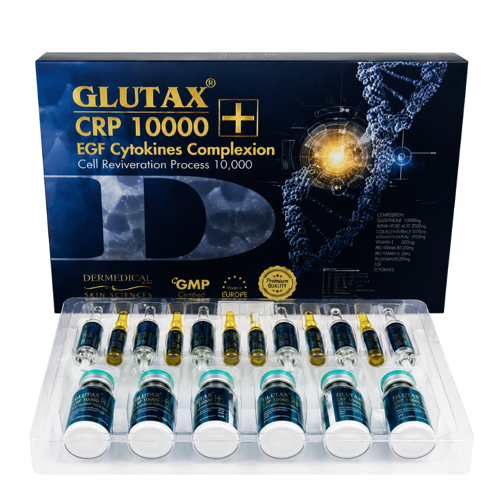 Glutax CRP 10000 EGF Cytokines Complexion: Advanced Skin Radiance Formula