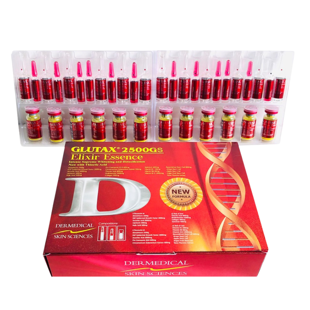 Glutax 2500gs Elixir Essence Glutathione Whitening Injections