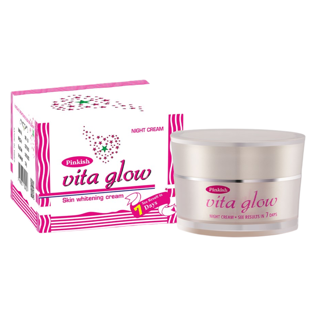 Pinkish Vita Glow Skin Whitening Night Cream