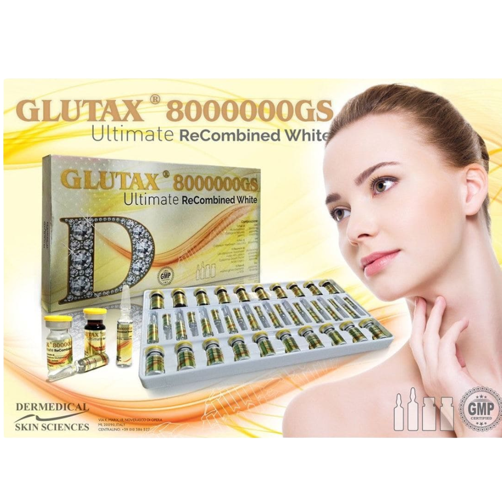 GLUTAX 8000000GS Ultimate Recombined White Glutathione Injection