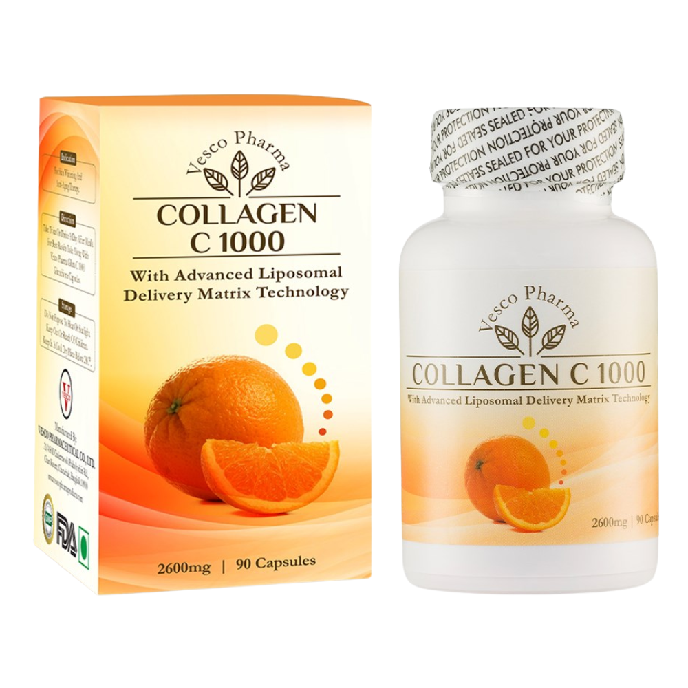 Vesco Pharma Collagen C 1000 Collagen & Vitamin C Capsules