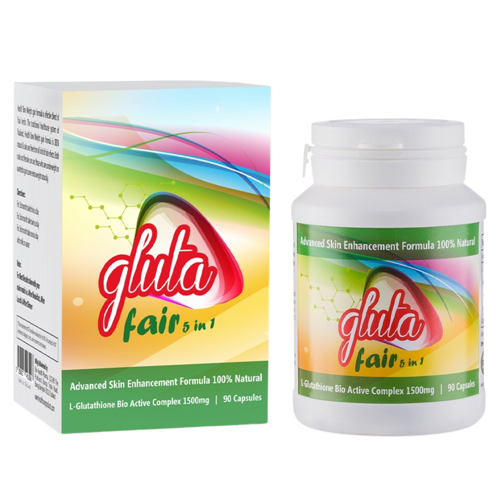 Gluta Fair 5 in 1 Glutathione Skin Whitening Capsules
