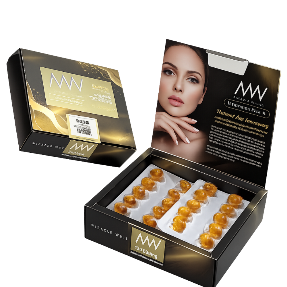 Miracle White Royal Gold 120000mg Glutathione Softgels