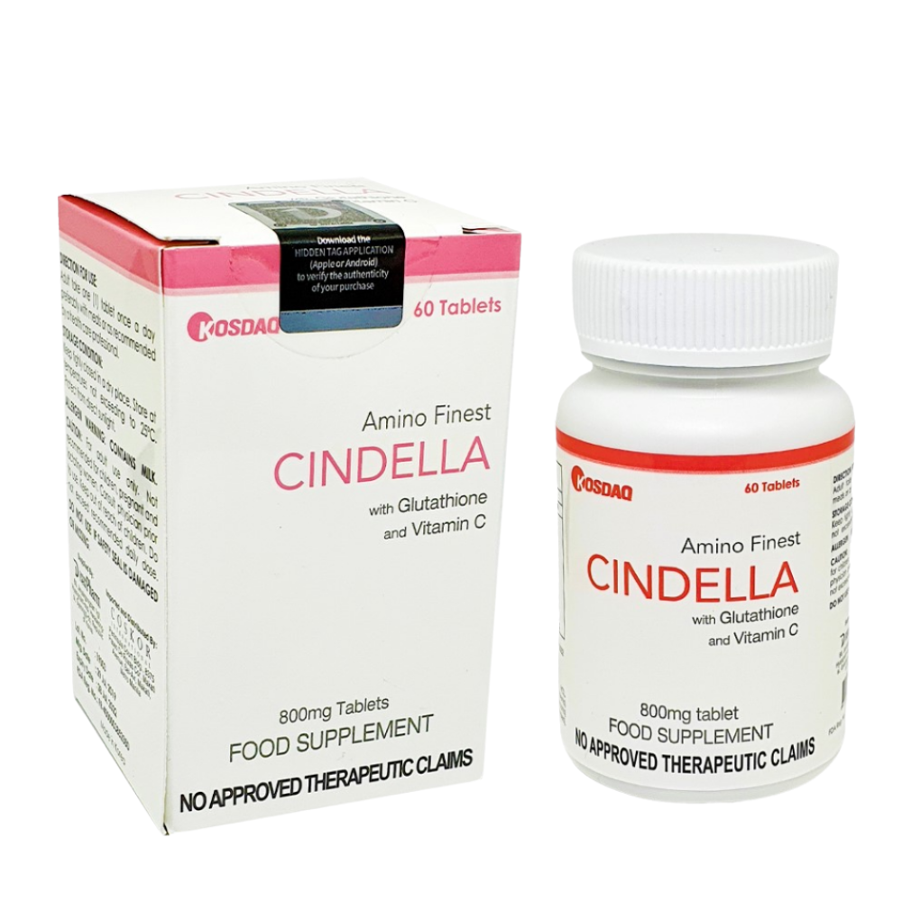 Cindella 800mg Glutathione Skin Whitening Tablets